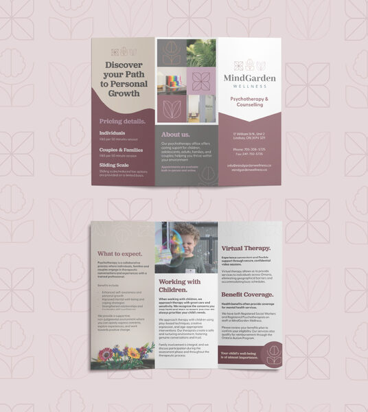 Mind Garden Wellness brochure